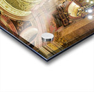 People attending a Requiem service in an ornate church. Acrylic print