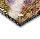 Grand baroque hall with elaborate ceiling fresco and crystal cha Acrylic print