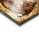 Ornate palace hall with chandeliers painted ceiling and red ca Acrylic print