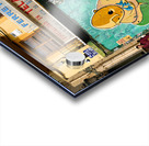 Valencia street art features murals and colorful buildings in Sp Acrylic print