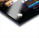 Neon lights illuminate Shinjuku district streets in Tokyo at nig Impression Acrylique