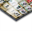 Sake barrels lined up at Meiji Jingu in Tokyo Japan Acrylic print