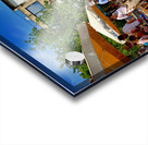 People walk around the bustling flea market at Monastiraki Acrylic print