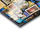 Flea market scene in Monastiraki Athens with colorful wall art Acrylic print