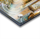 Visitors inside Mitropolis Cathedral in Athens Greece during the Acrylic print