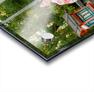 Young women in traditional kimono at Yasaka Shrine in Kyoto Acrylic print