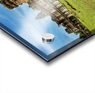 Angkor Wat temple complex with green grass and blue sky. Acrylic print