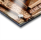 Ancient Cambodian temple with intricate carvings and stone statu Acrylic print