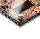 Ancient Cambodian temple with intricate red sandstone carvings a Acrylic print