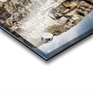 Ancient stone faces carved into Bayon Temple Cambodia. Acrylic print