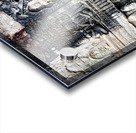 Ancient stone bas reliefs depicting figures and decorative eleme Acrylic print