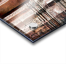 Ancient Cambodian temple with intricate carvings and guardian st Acrylic print