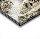 Serene stone face carving Bayon temple Angkor. Acrylic print