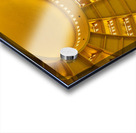 Grand domed market interior with central clock and bustling stal Acrylic print