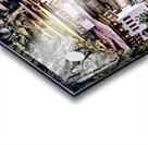 Iconic Bhutanese monastery on a cliff surrounded by prayer flag Acrylic print