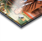 Bhutanese man with prayer beads and spinning prayer wheel. Acrylic print