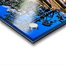 Druk Wangyal Chortens Bhutan with lush trees and blue sky. Acrylic print