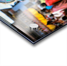 Traditional blue mask at a festival. Acrylic print