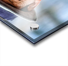 Portrait of a smiling man wearing a hat. Acrylic print