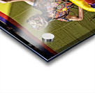 Vibrant masked dancer performs traditional dance. Acrylic print