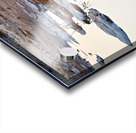 Elephant drinks at waterhole during sunset in Etosha National Pa Acrylic print