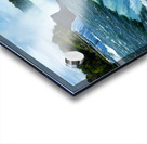 Niagara Falls with city skyline and boat. Acrylic print