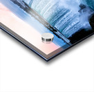 Hornblower boat approaches powerful Niagara Falls. Acrylic print