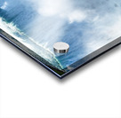 Tourists on a boat near Niagara Falls. Acrylic print