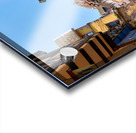 Visitors discover timber houses in Riquewihr Alsace Acrylic print