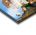 Visitors stroll by timber framed houses along the canal in Colma Acrylic print