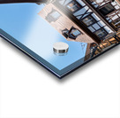 Visitors explore timber framed houses in Colmar Alsace on a sun Acrylic print