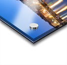 Harbour view of Honfleur at dusk with boats and buildings Acrylic print