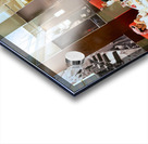 Dining in a modern restaurant with reflective walls in Dubai Acrylic print