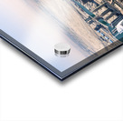 Dubai cityscape shows buildings water and desert from above Acrylic print