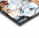 Fish market scene with men at work in Dubai UAE Acrylic print