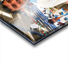 Fishmongers show fresh catch at market in Dubai UAE Acrylic print