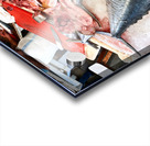 Fresh fish and seafood displayed on ice in Dubai market Acrylic print