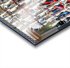 Display of hookahs for sale in Dubai cafe with many options Acrylic print