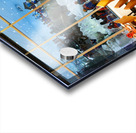 Restaurant offers view of snow activities at indoor park in Duba Acrylic print