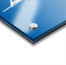 Burj Al Arab hotel stands tall by the water with palm trees Acrylic print