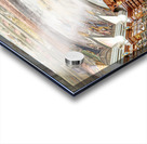 Grand baroque library with painted ceilings and countless books. Acrylic print