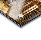 Magnificent baroque library filled with books and ceiling fresco Acrylic print