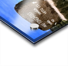 Easter Islands Ahu Tongariki Moai statues and directional sign. Acrylic print