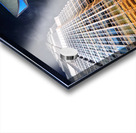 City skyline with skyscrapers shining bright in Shanghai at nigh Acrylic print