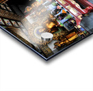 Worshippers offer prayers in a Buddhist temple in Shanghai Chin Acrylic print