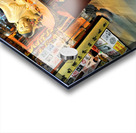 Worshipper kneels before Buddha statue in Shanghai temple Acrylic print