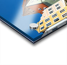 People enjoy meals in Hauptplatz square in Landsberg am Lech Ger Acrylic print