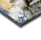 Saint Peters Basilica interior with Saint Peter statue in Rome Acrylic print