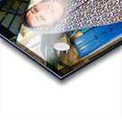 Portrait of a woman in Jerusalem Israel walking on a street Acrylic print