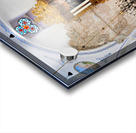 Visit to Hurva Synagogue in Jerusalem with people praying and st Acrylic print